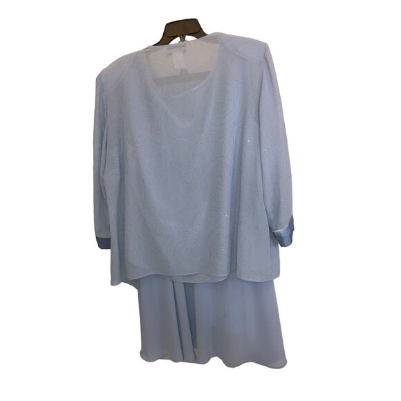 DANA Kay Light Blue 3 Piece Dressy Skirt Suit - Picture 7 of 16